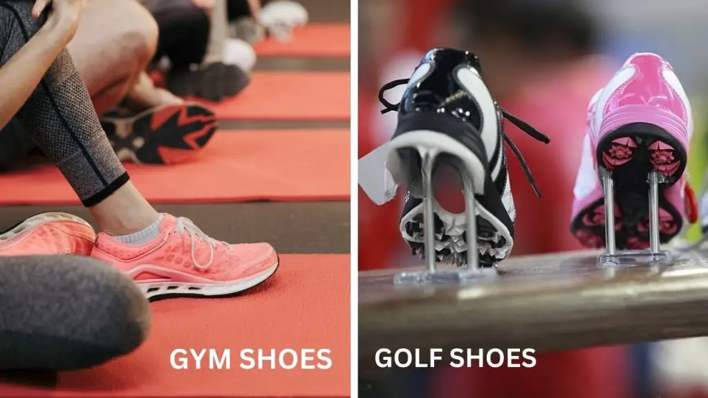 Can i make my regular gym shoes into golf shoes